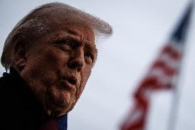 DC: President Trump Departs White House for Army-Navy Football Game