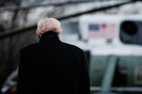 DC: President Trump Departs White House for Army-Navy Football Game