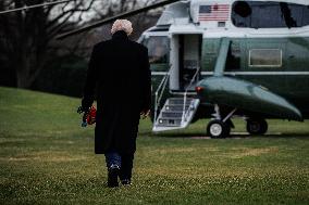 DC: President Trump Departs White House for Army-Navy Football Game