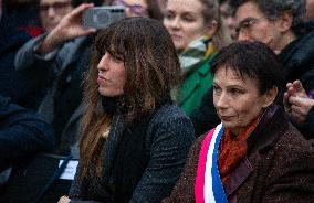 Inauguration of The Jane Birkin Footbridge - Paris