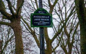 Inauguration of The Jane Birkin Footbridge - Paris