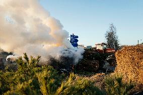 Farmers Protest Against Government's Health Policy on CND - France