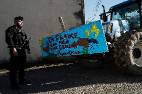 Farmers Protest Against Government's Health Policy on CND - France
