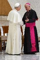 Pope Leo XIV At Audience With Jubilee of Italian Diplomacy Participants - Vatican