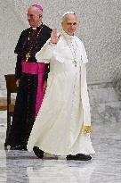 Pope Leo XIV At Audience With Jubilee of Italian Diplomacy Participants - Vatican