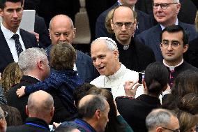 Pope Leo XIV At Audience With Jubilee of Italian Diplomacy Participants - Vatican