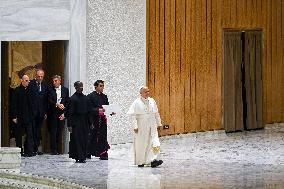 Pope Leo XIV At Audience With Jubilee of Italian Diplomacy Participants - Vatican