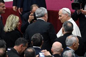 Pope Leo XIV At Audience With Jubilee of Italian Diplomacy Participants - Vatican