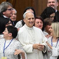Pope Leo XIV At Audience With Jubilee of Italian Diplomacy Participants - Vatican