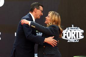 Giorgia Meloni And Daughter At Last Day of Atreyu 2025 - Rome