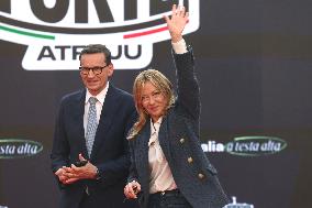 Giorgia Meloni And Daughter At Last Day of Atreyu 2025 - Rome
