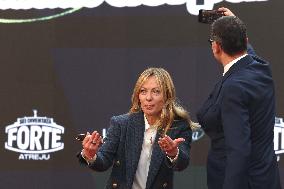 Giorgia Meloni And Daughter At Last Day of Atreyu 2025 - Rome