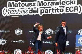 Giorgia Meloni And Daughter At Last Day of Atreyu 2025 - Rome