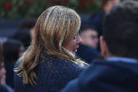 Giorgia Meloni And Daughter At Last Day of Atreyu 2025 - Rome