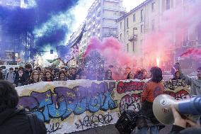 Student Protest - Milan