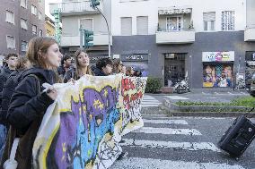 Student Protest - Milan