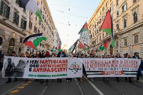 Pro-Palestine Demonstration - Rome