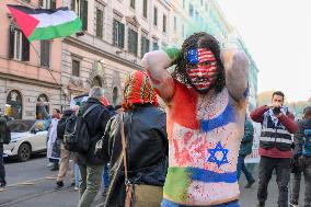 Pro-Palestine Demonstration - Rome