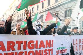 Pro-Palestine Demonstration - Rome