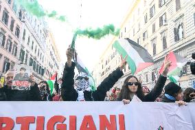 Pro-Palestine Demonstration - Rome