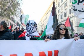 Pro-Palestine Demonstration - Rome