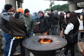 Farmers Protest And Blockade On Highway A64 - France