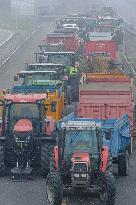 Farmers Protest And Blockade On Highway A64 - France