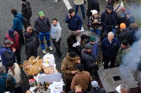 Farmers Protest And Blockade On Highway A64 - France