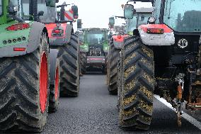 Farmers Protest And Blockade On Highway A64 - France