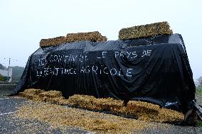 Farmers Protest And Blockade On Highway A64 - France