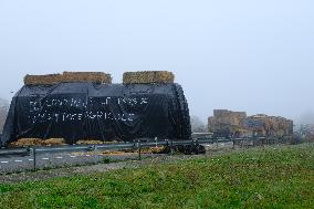 Farmers Protest And Blockade On Highway A64 - France