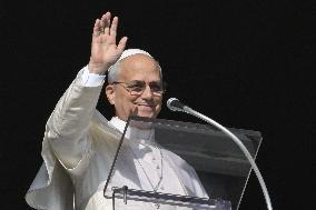 Pope Leo XIV Leads Angelus Prayer - Vatican