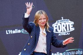 Giorgia Meloni At Last Day of Atreyu 2025 - Rome