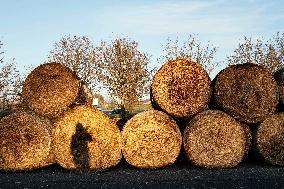 Farmers Protest And Block On Highway A64 - France