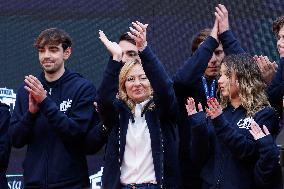 Giorgia Meloni At Last Day of Atreyu 2025 - Rome