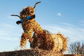 Farmers Protest And Block On Highway A64 - France