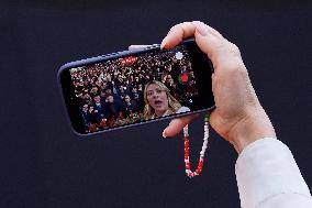 Giorgia Meloni At Last Day of Atreyu 2025 - Rome