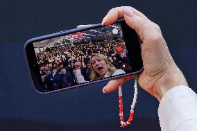 Giorgia Meloni At Last Day of Atreyu 2025 - Rome