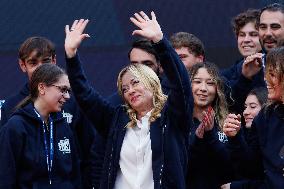 Giorgia Meloni At Last Day of Atreyu 2025 - Rome