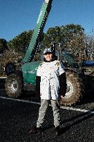 Farmers Protest And Block On Highway A64 - France