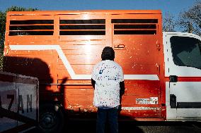 Farmers Protest And Block On Highway A64 - France