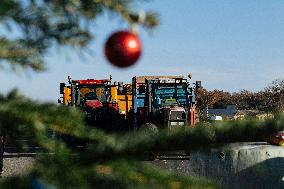 Farmers Protest And Block On Highway A64 - France