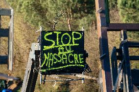 Farmers Protest And Block On Highway A64 - France