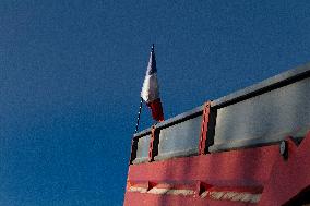 Farmers Protest And Block On Highway A64 - France
