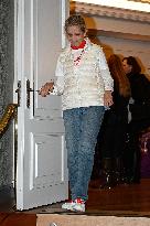 Infanta Elena Selling Sweets at the Mapfre Foundation's Christmas Market - Madrid