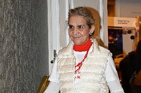 Infanta Elena Selling Sweets at the Mapfre Foundation's Christmas Market - Madrid