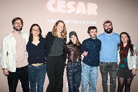 Photocall Courts Metrages Cesar 2026 in Paris FA