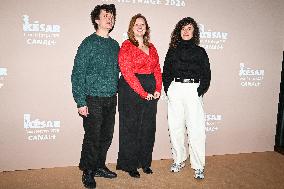 Photocall Courts Metrages Cesar 2026 in Paris FA