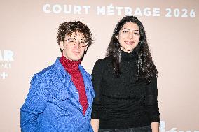 Photocall Courts Metrages Cesar 2026 in Paris FA