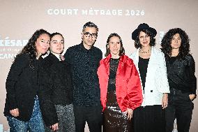 Photocall Courts Metrages Cesar 2026 in Paris FA